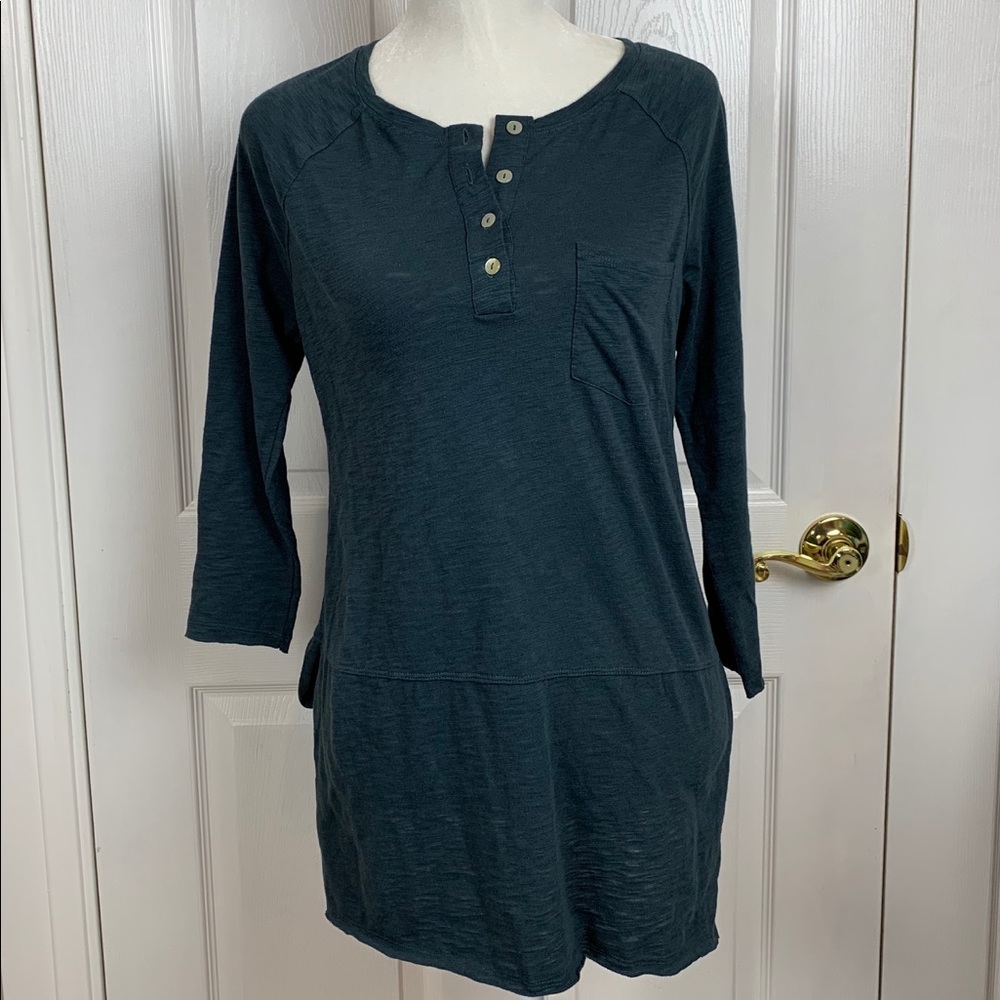 Sanctuary long sleeve blue shirt